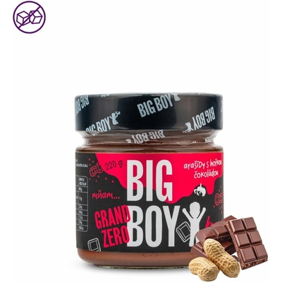 Big Boy Grand Zero arašídy s hořkou čokoládou 220 g