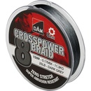 DAM šňůra Crosspower 8-Braid Dark Grey 150m 0,17mm 11,3kg