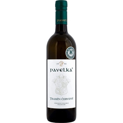 Pavelka a Syn Tramín Červený Biele Polosuché 13% 0,75 l (čistá fľaša)