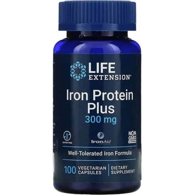 Life Extension Iron Protein Plus 300 mg 100 kapsúl