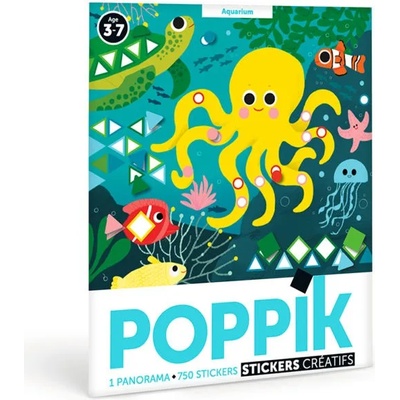 Poppik Плакат-мозайка със стикери poppik - Аквариум (mat004)