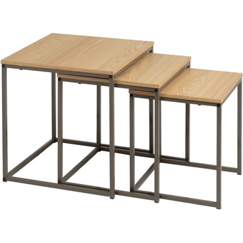 Unimasa Сгъваеми маси в комплект от 3 броя 40x40 cm - Casa Selección (804984)