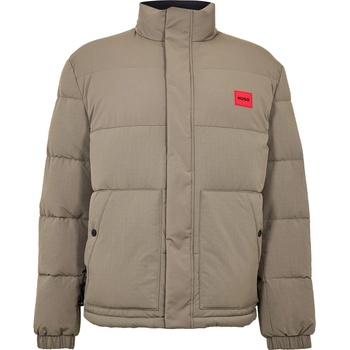 Hugo Яке Hugo Men's Red Short Puffer Jacket - Medium Grey