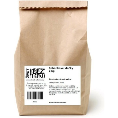Život bez lepku Pohánkové vločky instantné 2 kg