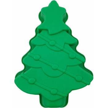Altom silikónová forma Vianočný stromček 30x21,5x4cm zelená