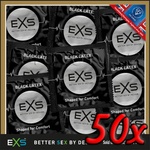 EXS Condoms Black Latex 50 pack