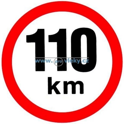 Tanatech Samolepka rychlost 110 km/hod 15cm