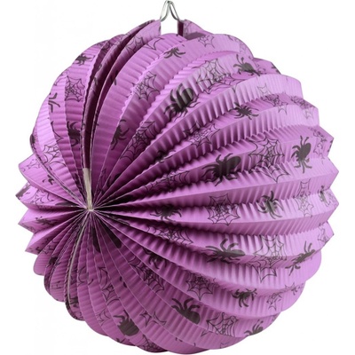 Lampion Halloween pavouci 25 cm