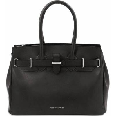 Tuscany Leather kožená business kabelka do ruky TL Bag Čierna