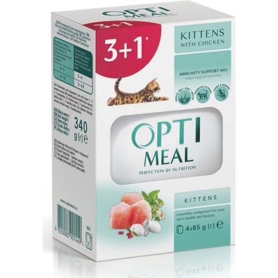 Optimeal Kittens kuřecí 4 x 85 g