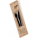 Sada jednorazových príborov Wimex, drevené, 3 prvky