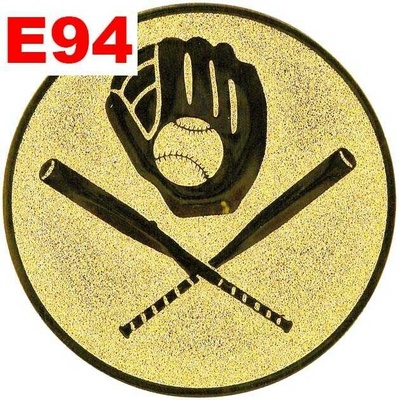 Emblém E94 BASEBALL umístění na sportovní pohár nebo medaili 25 mm