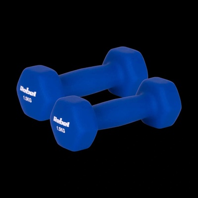 Rebel RBA-2330-1.5 Činky HEX litinové neoprenové 2 x 1,5 kg