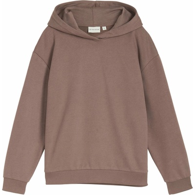 Tom Tailor dětská mikina oversized s kapucí a potiskem na zádech růžová