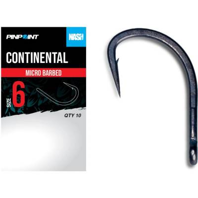 Nash Háčky Continental Micro Barbed 10 ks vel.2