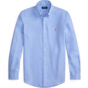 Ralph Lauren Риза с дълъг ръкав Polo Ralph Lauren Linen Long Sleeve Shirt - Austin Blue