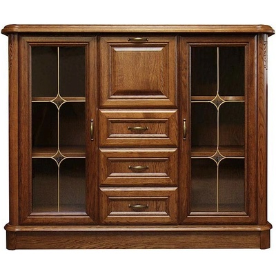 Nábytek z lesa s barem DB17 146 x 116 x 50 cm