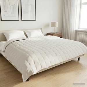 vidaXL Тежко одеяло Бяло 220 x 230 cm 11 kg 100% Памук 205T (3442933)