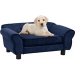 vidaXL Dog sofa 72x45x30 cm plush blue 171040