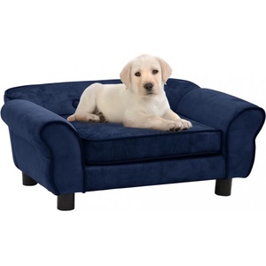 vidaXL Dog sofa 72x45x30 cm plush blue 171040