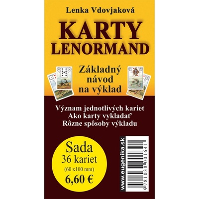 Karty - Lenormand karty brožúrka - Lenka Vdovjaková