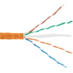 NIKOMAX Стенен кабел U/UTP CAT6, 23AWG, вътрешен, 305m, оранжев (NMC 4140C-OR)
