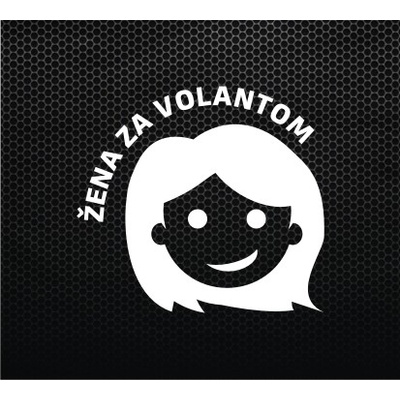 DOP Nálepka - Žena za volantom - NALEPKA74