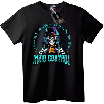 NOONEBRAND Тениска Контрол на Съзнанието Skull - L, White