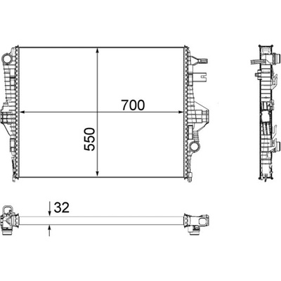 Chladič, chlazení motoru MAHLE CR1183000P