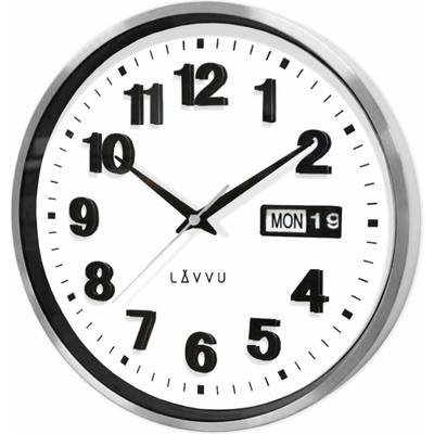 LAVVU Date Metal Kovové hodiny s ukazovateľom dátumu
