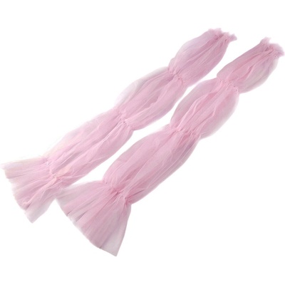 Prima-obchod Elegantní tylové rukávy 70 cm růžová sv.