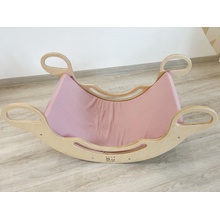 Montessori ELIS DESIGN Poťah na hojdačku 6in1 smile s elastanom staroružová