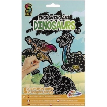 RMS Vyškrabávací magnety Víly + Dinosauři