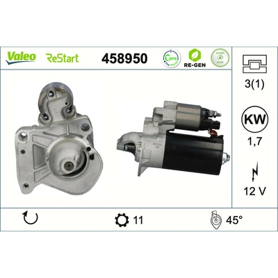 Startér VALEO 458950
