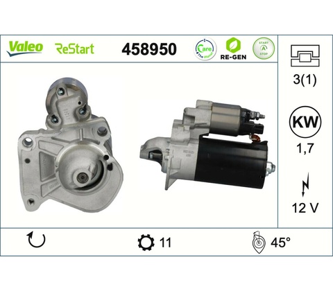 Startér VALEO 458950