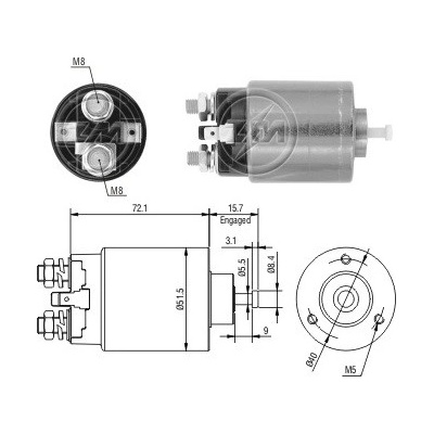 Spínač startéru ZM - Delco 10455505
