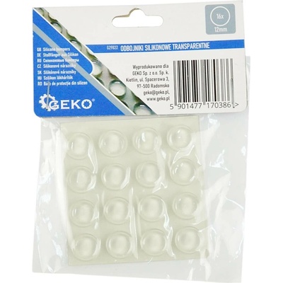 Geko Průhledné silikonové nárazníky – kulaté pod nábytek 12 mm, 16 ks – Hledejceny.cz