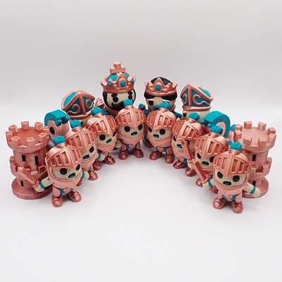 Flexi Factory Šachové Figurky - barevné var. 2 – Zboží Živě