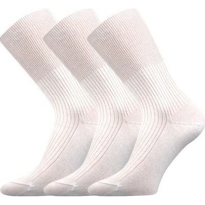 Lonka Zdravan ponožky 3 páry biela