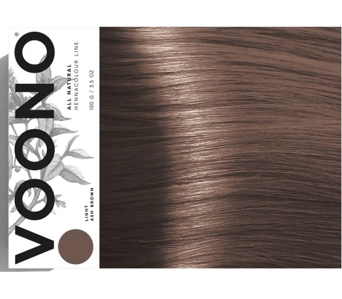 Voono Henna na vlasy LIGHT ASH BROWN 100 g