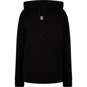HUGO BOSS Суичър Hugo Stack Logo Over The Head Hoodie - Black