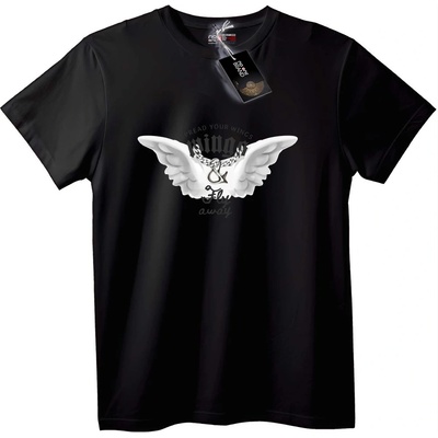NOONEBRAND Тениска Крила и свобода - XL, White