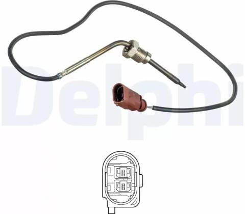 DELPHI Čidlo teploty výfukových plynů DF TS30187