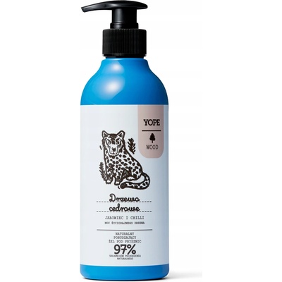 Yope Prírodný osviežujúci sprchový gél s cédrovým drevom borievkou a chilli 400 ml