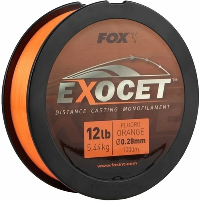 FOX Exocet Fluoro Mono Fluoro Orange 0, 28 mm 1000 m 5, 5 kg Монофил (CML177)