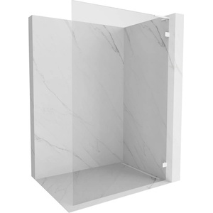 Mexen Lunar L душ стена Walk-in дясна 50 x 200 cm, прозрачна 8 mm, бяла - 830L-050-000-20-00-P (830L-050-000-20-00-P)