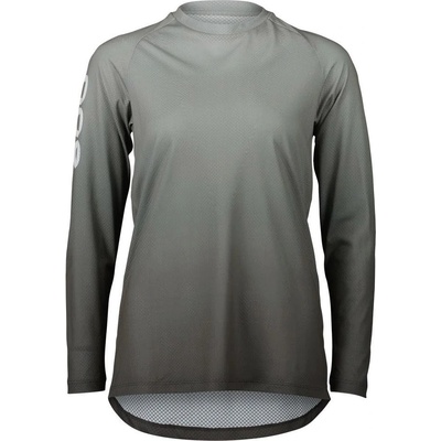 POC W's Essential MTB Lite LS Jersey Gradient Sylvanite Grey