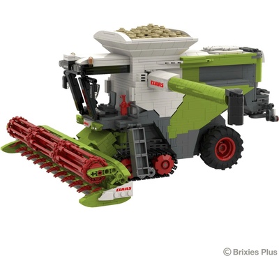 BRIXIES Plus 222.734 CLAAS LEXION 8900 TERRA TRAC - kombajn s přívěsem, 1498 k