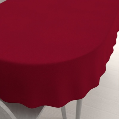 Biante Veľký oválny obrus BKU-106 Vínový 220x260cm