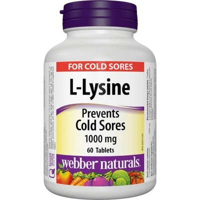 Webber Naturals L-Lysine 1000 mg [60 Таблетки]